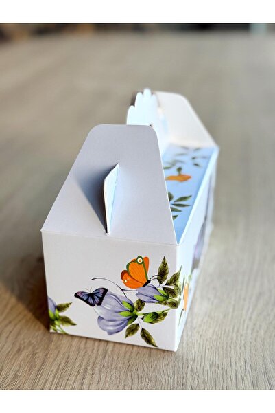 KOLİX Butterfly Box 25-Piece Hand-Held Bag Birthday Gift Box Cake Box