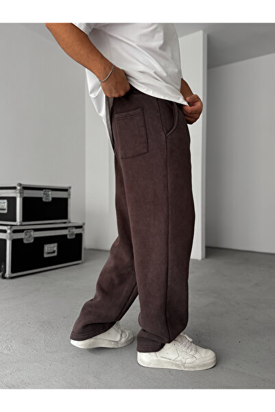 BYBASICMAN Καφέ 23 Patchli Πλενόμενη επένδυση fleece Φόρμα ES-22