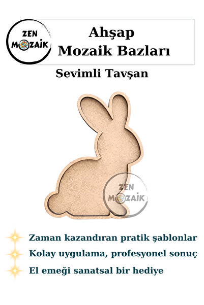 Zen Mozaik Kolay Mozaik Yapım Bazı | Boyama ve Mozaik Yapımına Uygun Hazır Şa...
