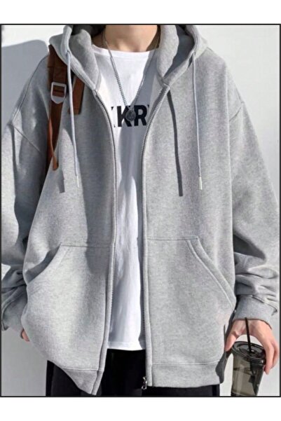 estilowear سترة يونيسكس بسحاب وثلاثة خطوط