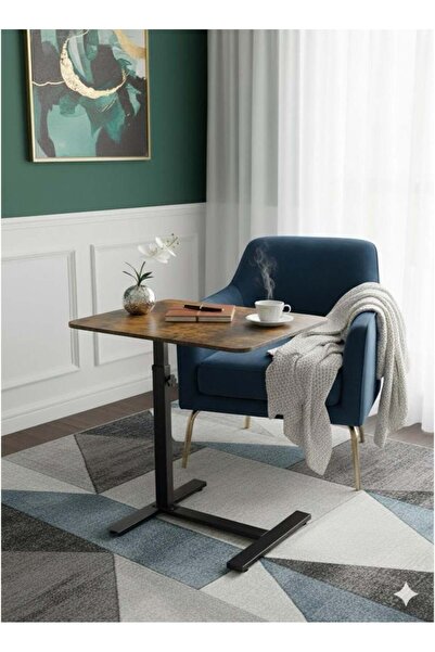 Generic طاولة خشبية ذكية متعددة الاستخدامات بعجلات - مثالية للكمبيوتر المحمول والوجبات بجانب السرير والأريكة