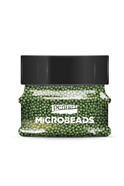 Pentart حبيبات زجاجية صغيرة خضراء 40 جرام