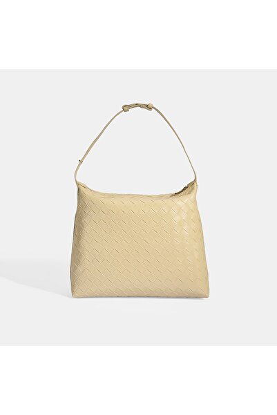 Desa Geantă de umăr tricotată bej pentru femei