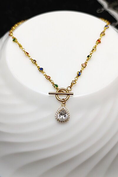 Angels And Wings قلادة أنيقة وراقية من الفولاذ المرصع بالأحجار من السلسلة الخاصة