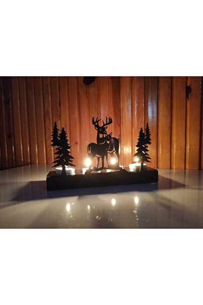EYGİ Tealight Geyik 4lü Mumluk