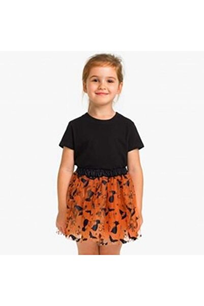 OEM Witch Tutu Skirt with Orange Tulle