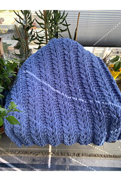 Alizee el örgüsü bebek battaniyesi