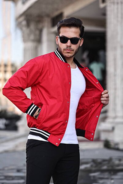 comstar Чоловічий принтований червоний коледж вітровка & дощовик