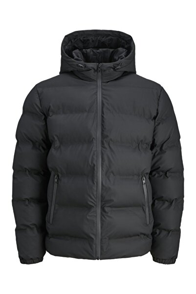 Jack & Jones Jjelements Faux Leather Look Puffer Jacket 12279239