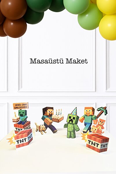 PEKSHOP Набір настільних дощок Minecraft на ніжках для дня народження