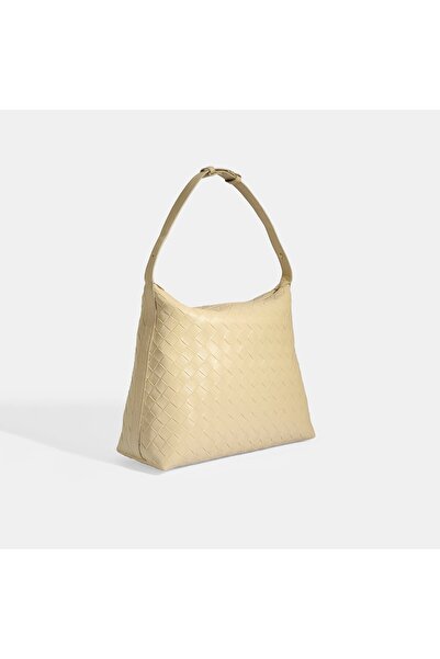 Desa Geantă de umăr tricotată bej pentru femei