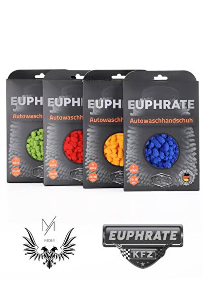 EUPHRATE KFZ Alman Üretim 3718 Mikrofiber Oto Yıkama Eldiveni 23x18 Cm