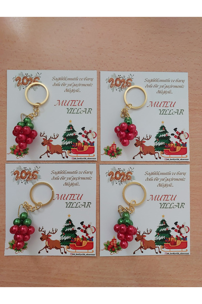 H&B Boutique 12 adet inci kokina anahtarlik yılbaşı hediyesi