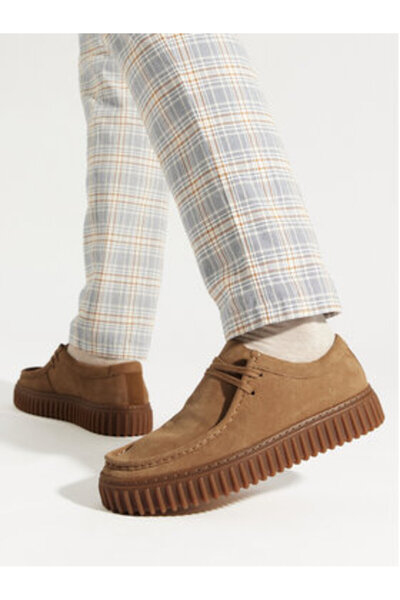 CLARKS Ανδρικά μοκασίνια καφέ CLARKS-TORHILL LO ΣΚΟΥΡΟ ΣΟΥΕΝΤ 26173471