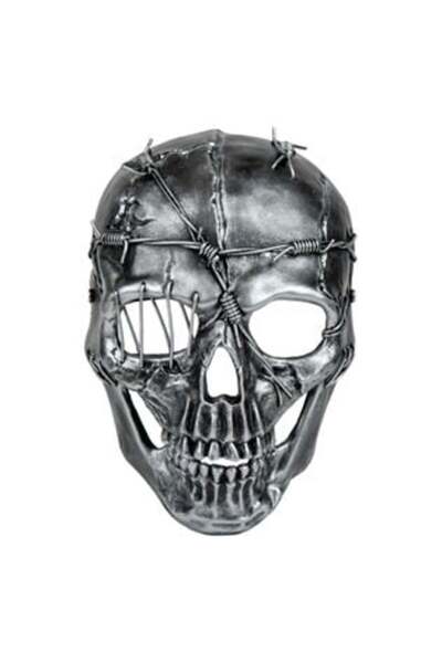 OEM Halloween Skull Mask Silver