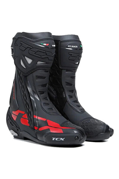 Tcx RT-RACE ÇİZME SİYAH-KIRMIZI
