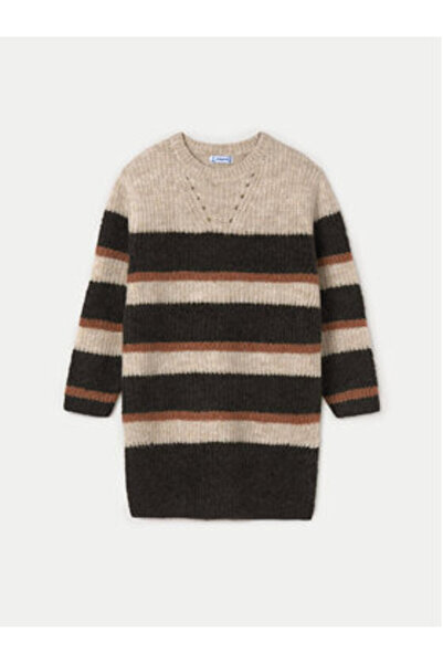 MAYORAL Πλεκτό Φόρεμα για Κορίτσια 7984 Μπεζ, Γκρι