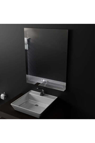 Alista Home Oglindă dreptunghiulară cu LED, 60 x 80 cm, Morrin MotionGlow Marcello, efect 3D