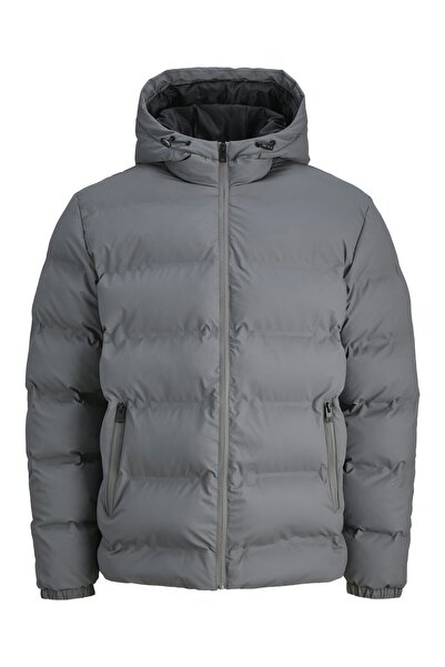 Jack & Jones Jjelements Faux Leather Look Puffer Jacket 12279239