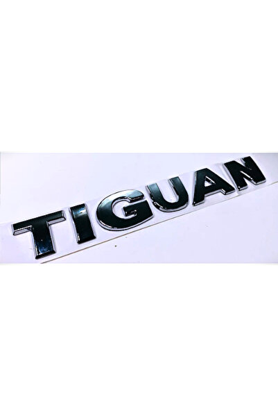 Yan Sanayi حقيبة كروم لصندوق السيارة مكتوب عليها 'تيجوان' متوافقة مع طرازات '...