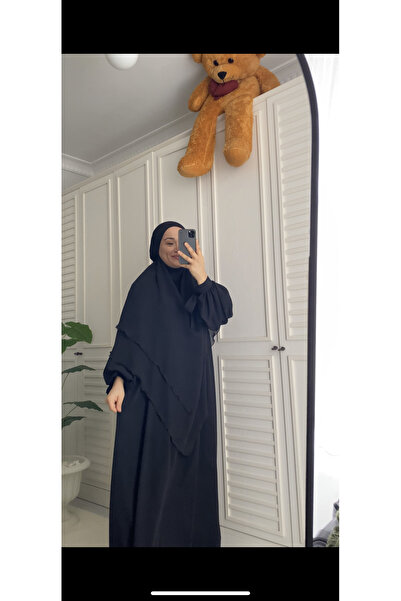 Hijab Sleeve Tied Dress Long Souffle Khimar