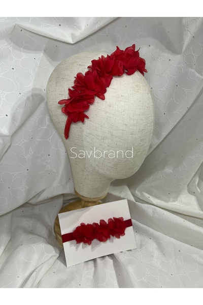 SavBrand Trendy Mother Daughter Hair Accessory Set - Baby Headband + Women's Crown