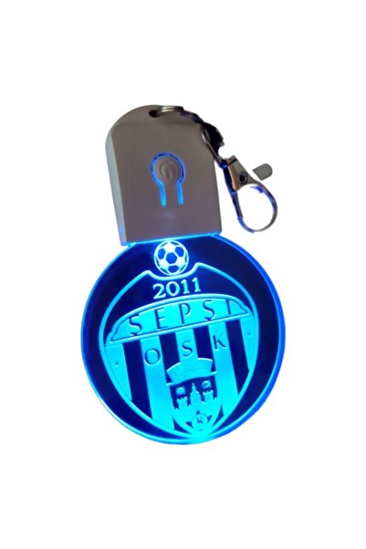 T&M Personalizare Breloc LED din acril - Sepsi FC, Fotbal, Rotund, Multicolor