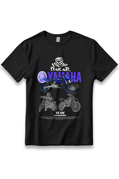 EZG Business Tricou YMH YZ125 pentru motocicliști, model unisex, 100% bumbac,...