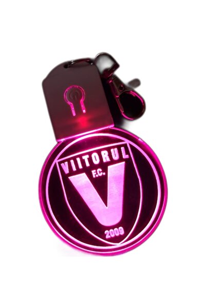 T&M Personalizare Breloc acrilic cu LED Viitorul FC, multicolor, alimentat cu...