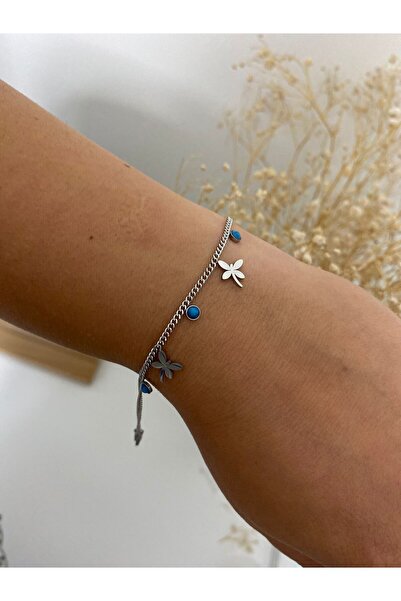 stainless steell سوار فولاذي بتفاصيل بسيطة