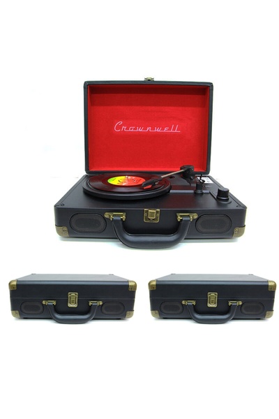 Wolawood Ahşap Nostaljik Pikap Bluetooth & Hoparlörlü Gramofon 33/45/78 Devir...