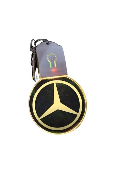 T&M Personalizare Breloc LED din acrilic - Mașină Mercedes Benz, rotund, mult...