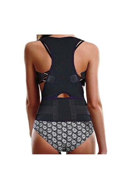 ALC ™   Corector de postură premium, unisex, mărime reglabilă, negru