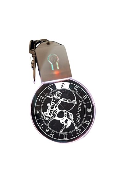 T&M Personalizare Breloc LED - Zodia Săgetător Rotund Multicolor
