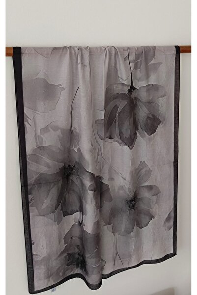 Diella Desenli Bambu Kraş Şal siyah (kayma yapmaz- ütü istemez)