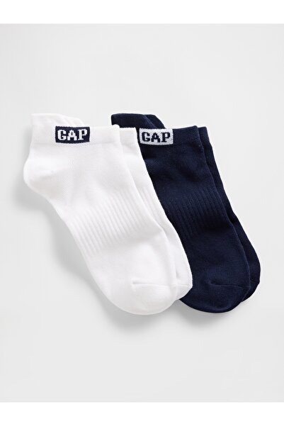 GAP Kadın Çok Renkli GapFit Ankle 2'li Çorap Seti