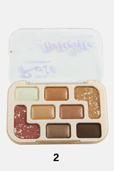 Ronanna مجموعة ظلال العيون روز ديليكيت المكونة من 8 قطع