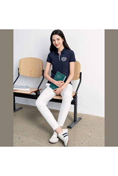 Giordano Women's High Waist Tapered Fit Twill Pants