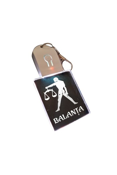 T&M Personalizare Breloc cu acril LED - Zodia Balanță v2 Horoscop cu baterie,...