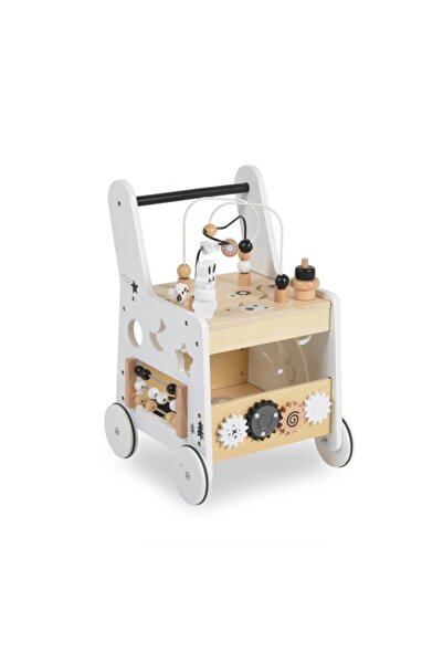 Moni Toys Premergător din lemn cu activități educative, – pentru primii pași ...