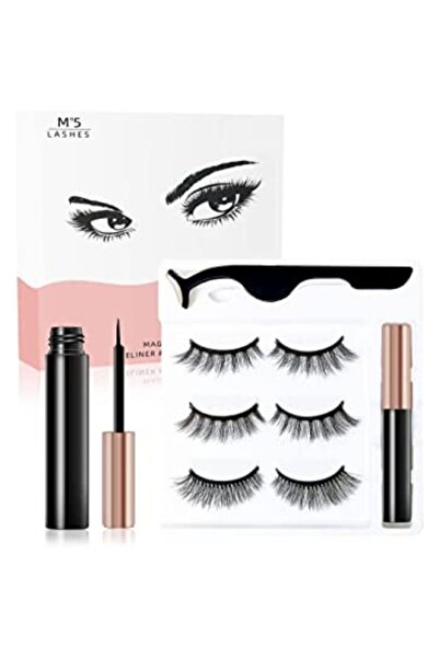 Mirfa مجموعة رموش مغناطيسية مطورة، رموش مغناطيسية مع مجموعة كحل ثلاثية الأبعاد قابلة لإعادة الاستخدام بدون غراء، رموش صناعية