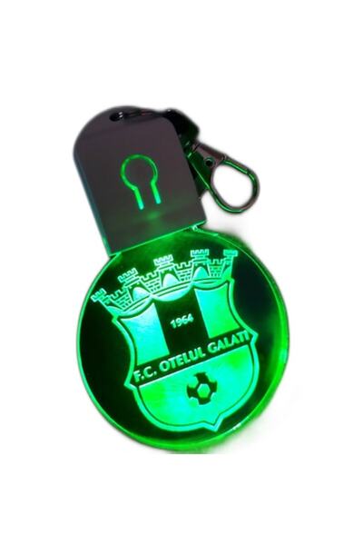 T&M Personalizare Breloc LED Acrilic Otelul Galati FC, Multicolor