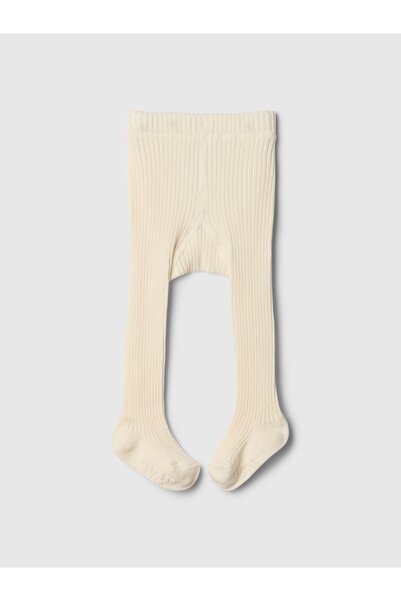 GAP Bebek Kırık Beyaz Fırfırlı Külotlu Çorap