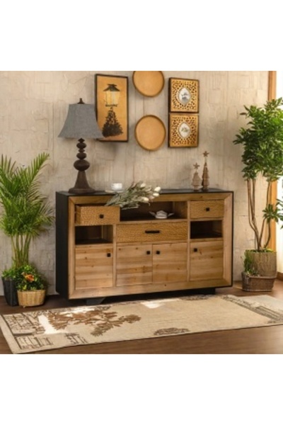 ElastiX Solid wood console, Wabi Comoda, 160 cm x 95 cm x 40 cm,
