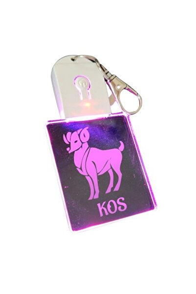 T&M Personalizare Breloc cu LED din acril - Kos-Berbec-v3 Zodiac, horoscop cu...
