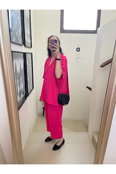 Sobia Gulzad Fuschia Rainbow Buttons Set