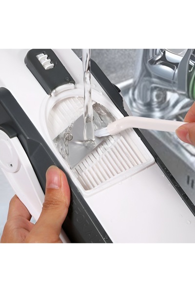 NEO Multifunctional Vegetable and Fruit Slicer, Manual, 8 Different Cuts, White/Gray,