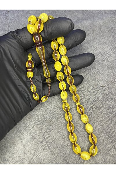 Mos Tespih High End Powder Amber Prayer Beads with System