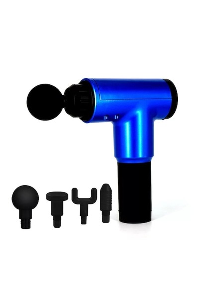 MKT STUDIO Aparat de masaj MKT™, 4 capete, negru, albastru