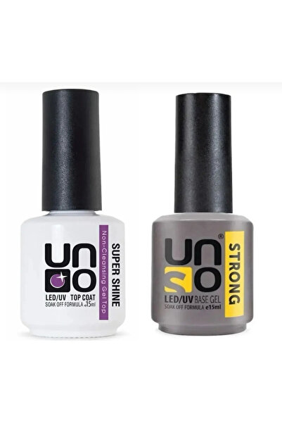 Anıl Gel Polish Uno Top Coat 15’ml ; Uno Strong Base Coat 15’ml (2’li set)